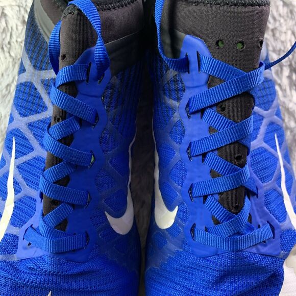 Nike Track Shoes Men 11 Blue White Black Green Zoom Mamba 3 Racing Spikes 706617 - Picture 8 of 13